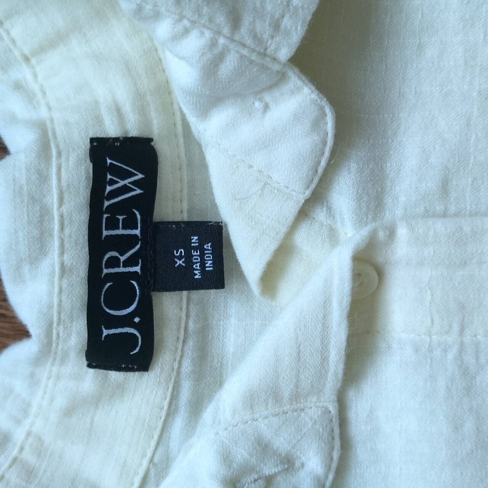 J. Crew Airy Gauze Beach Button Up Shirt - Picture 3 of 5